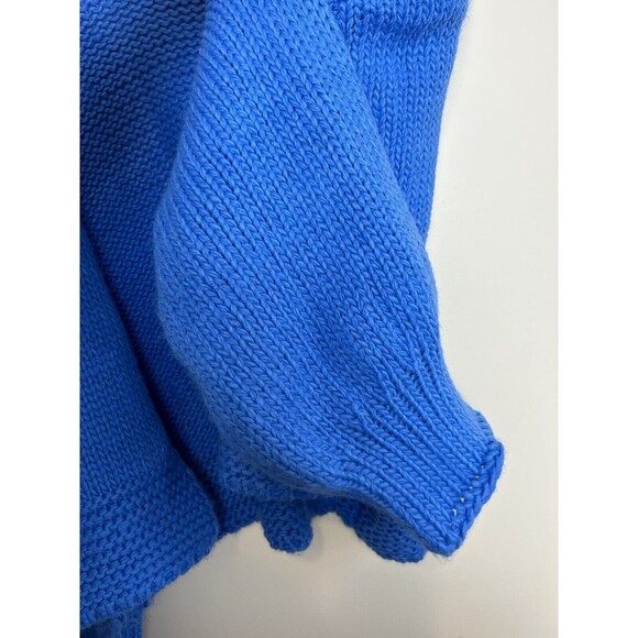 Davi & Dani Open Front Balloon Sleeve Cardigan Knit Sweater Blue Size 2XL - Picture 5 of 9